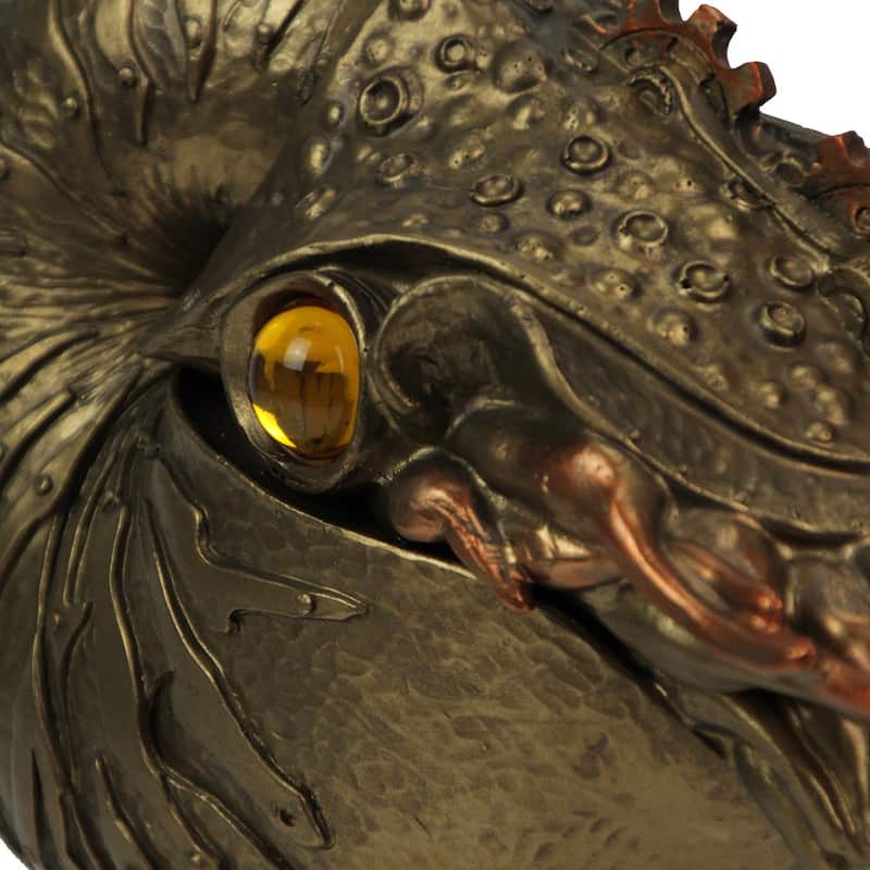 Zeckos Bronze/ Copper Steampunk Nautilus Sea Monster Statue - 6.75 X 9.5 X 4.5 inches