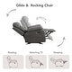 preview thumbnail 47 of 60, Lauren Manual Recliner Glider Rocker Chair for Living Room