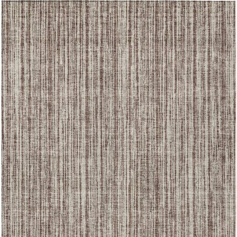 HomeRoots Striped Transitional Rectangle Outdoor Rug