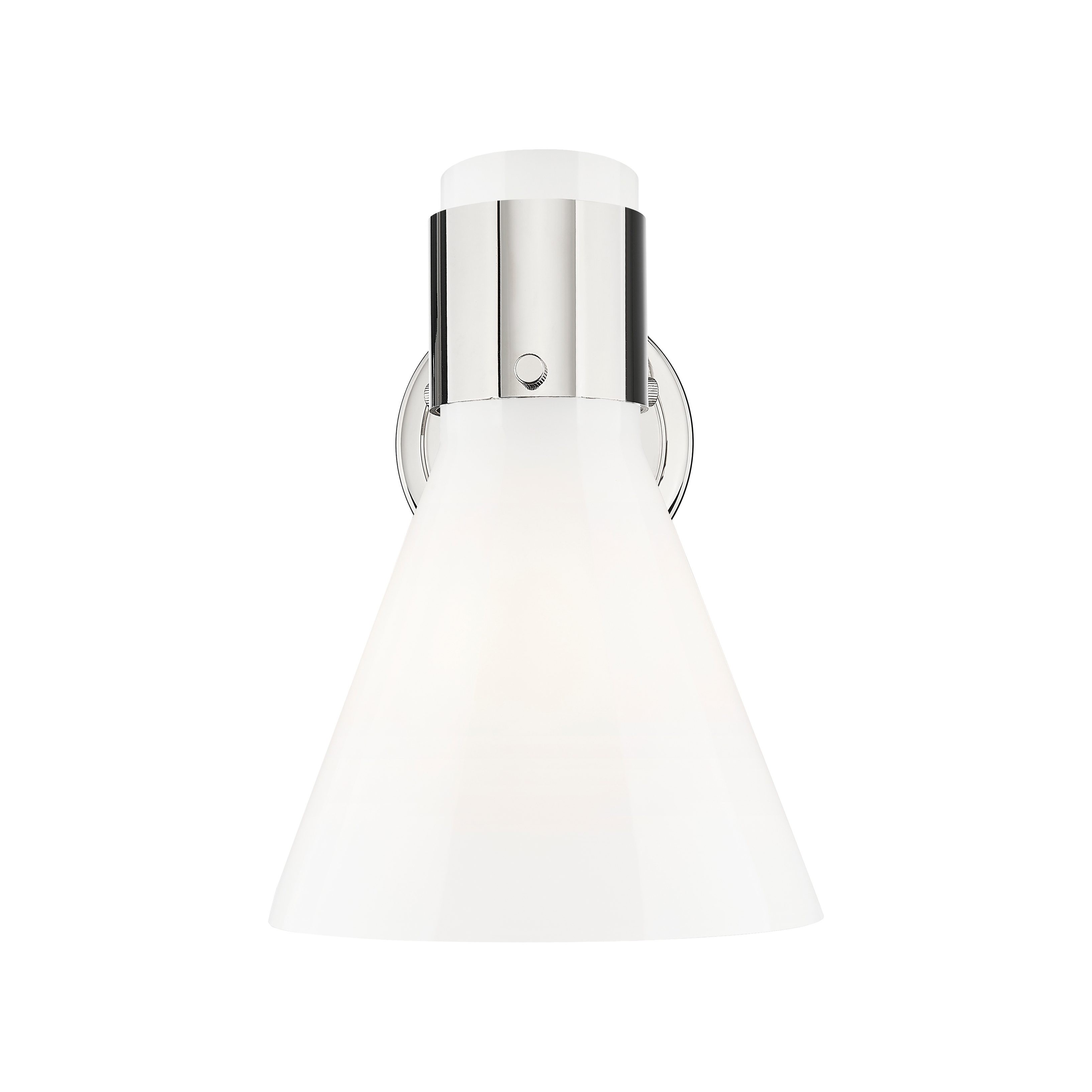 Innovations Lighting Downtown Urban - Lawton Cone - 1 Light 8" Wall-Mounted Sconce - Gloss White Shade