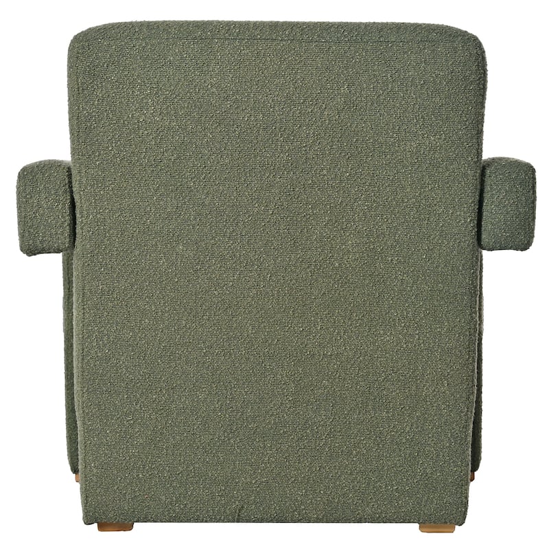 Green 30.3" Accent Chair with Lumbar Support