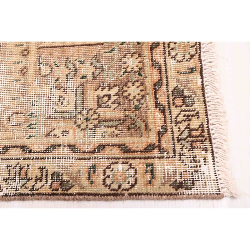 ECARPETGALLERY Hand-knotted Antalya Vintage Brown Wool Rug - 9'1 x 12'6