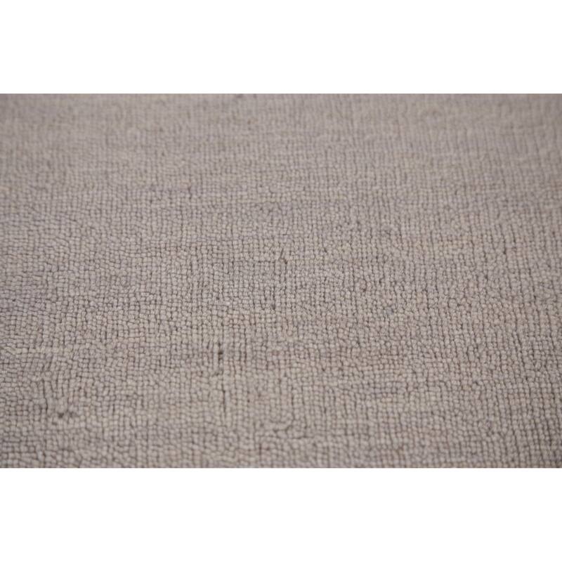 Hand Knotted Oriental 100% Wool Carpet Tribal Tribal Greys & Charcoal Gabbeh Area Rug - 7' 7'' X 5' 3''