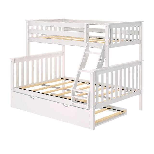 Max and Lily Twin over Full Bunk Bed with Trundle Bed