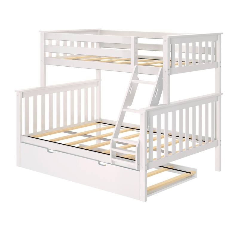 Max and Lily Twin over Full Bunk Bed with Trundle Bed