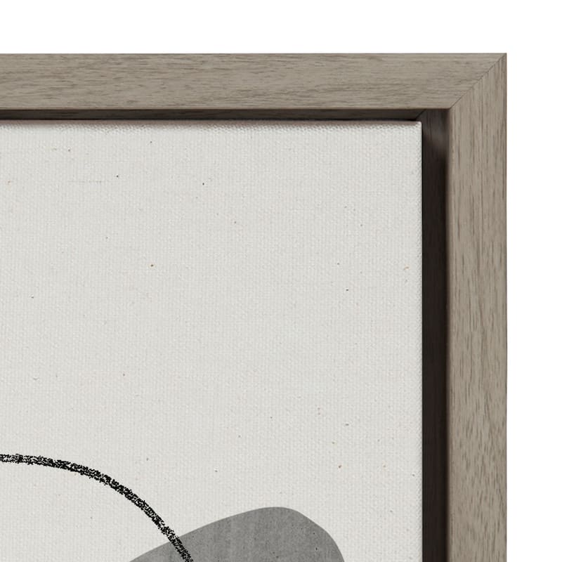 Kate and Laurel Sylvie 863 Abstract Rocks Framed Canvas by Teju Reval