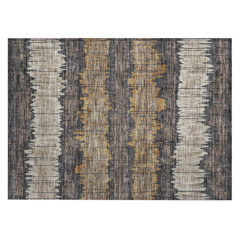 Machine Washable Indoor/ Outdoor Chantille Abstract Ombre Rug