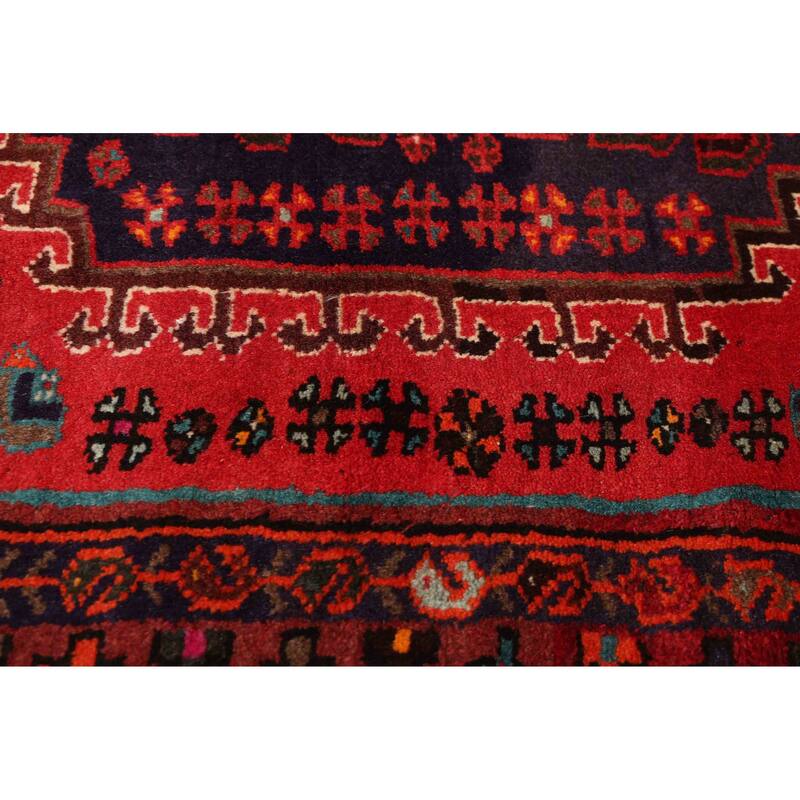 ECARPETGALLERY Hand-knotted Andelz Red Wool Rug - 3'2 x 4'7
