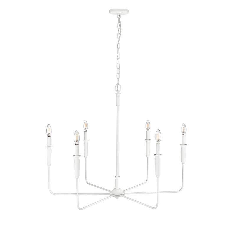 Millennium Lighting 29406 Savanne 6 Light 38" Wide Taper Candle Style