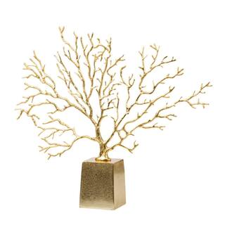 Abstract Twig Tree with Base - 19.25" - Gold