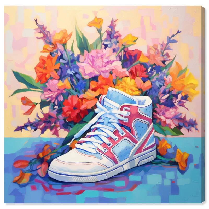 Colorful Sneaker Bouquet II Canvas by Art Remedy, Gallery Wrapped - 30" x 30"