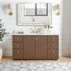 preview thumbnail 62 of 126, Oza Bath Vanity with Quartz Stone Top and Mirror