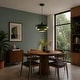 preview thumbnail 15 of 32, Industrial Adjustable Chandelier 1-Light Pendant Light with 3-Layer Metal Shade, Vintage Hanging Lamp for Living Room