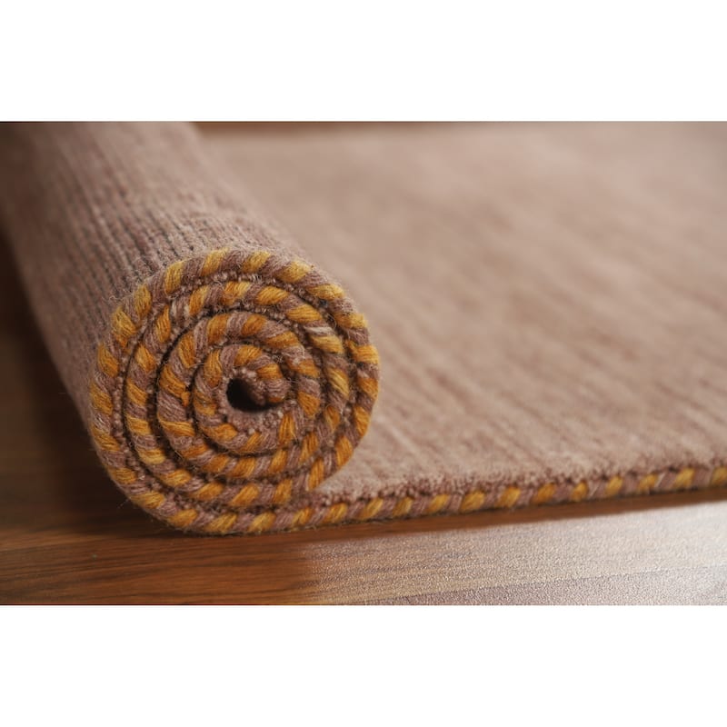 Tribal Gabbeh Indian Runner Rug Handmade Brown Oriental Wool Carpet - 2'8" x 10'0"