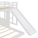 preview thumbnail 17 of 15, Playhouse-inspired Style Twin over Full Wooden Bunk Bed,Loft Bed with Playhouse,Farmhouse, Ladder, Slide and Guardrails