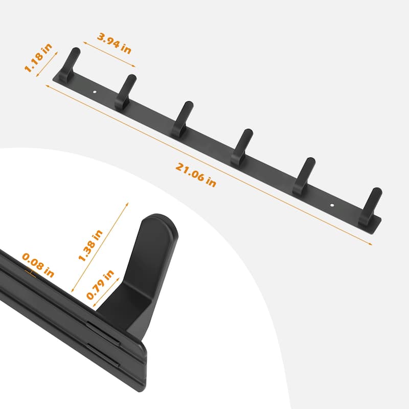 Metal Wall Mount Coat Rack