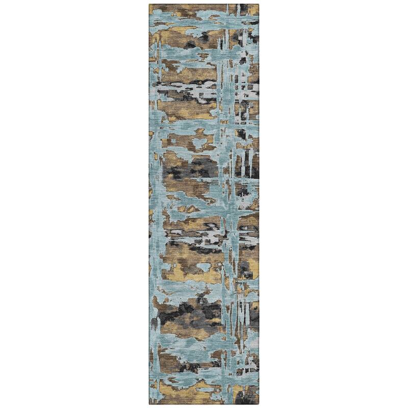 Machine Washable Indoor/ Outdoor Casual Fowler Chantille Rug