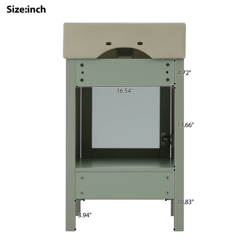 GDFStudio - Solis Wood & Ceramic Modern Bathroom Vanity with Sink & Drawer