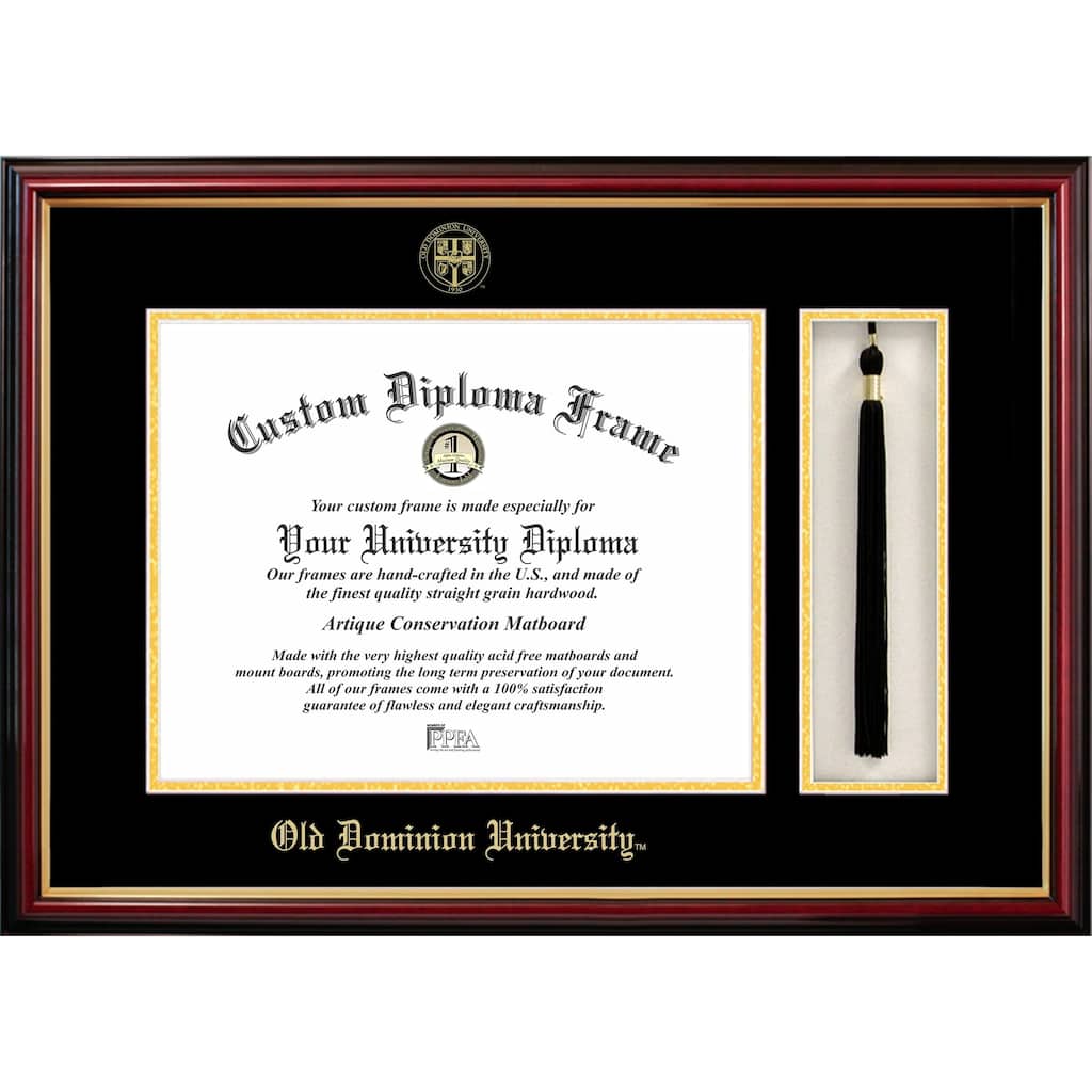 Old Dominion 14w x 11h Tassel Box and Diploma Frame
