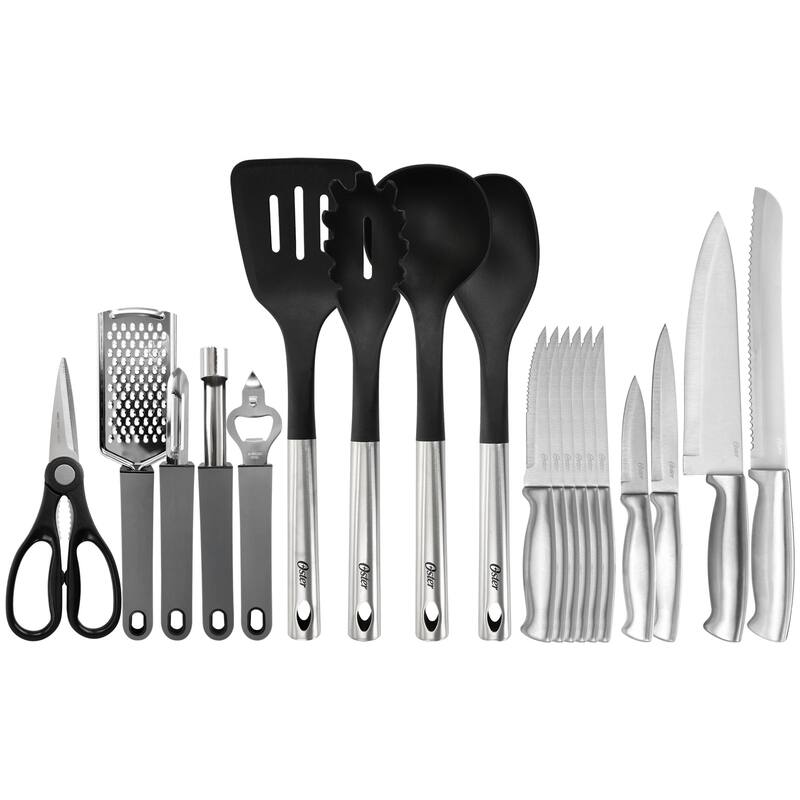 Oster 19 Piece Nylon and Stainless Steel Kitchen Tool and Utensil Set - 19 Piece