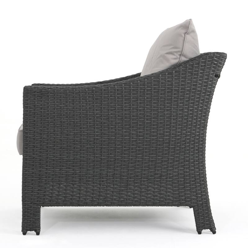 2PCS, Stylish and Comfortable Outdoor Wicker Club Chairs for Patio