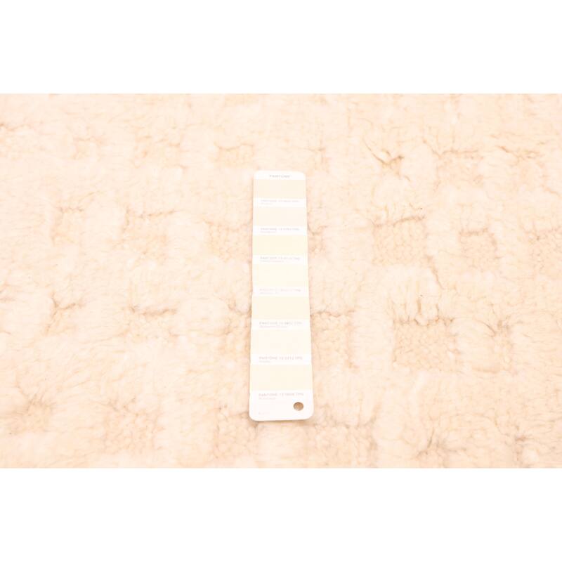 ECARPETGALLERY Hand-knotted Looma Cream Wool Rug - 8'0 x 9'8