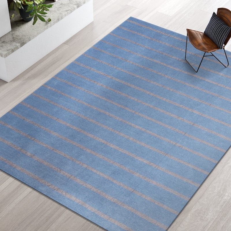 Sevita Striped Jute Area Rug