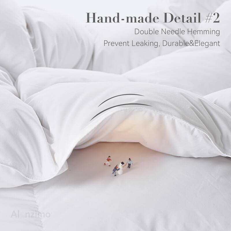 Oversized California King Goose Down Comforter All Season, DownProof