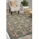 preview thumbnail 22 of 45, Nourison Graphic Illusions Traditional Vintage Hi Low Damask Area Rug 5'3" x 7'5" - Teal - Rectangle