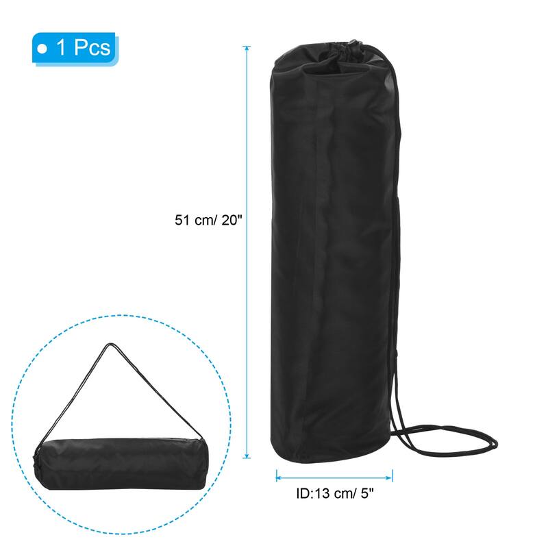 20" Camp Chair Replacement Bag Nylon Foldable Carry Storage Bag with Strap - Black - Black