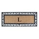 preview thumbnail 161 of 187, Non Slip Coir Low Profile Myla Monogrammed Entry Doormat, 17.7"x47.25" monogrammed l