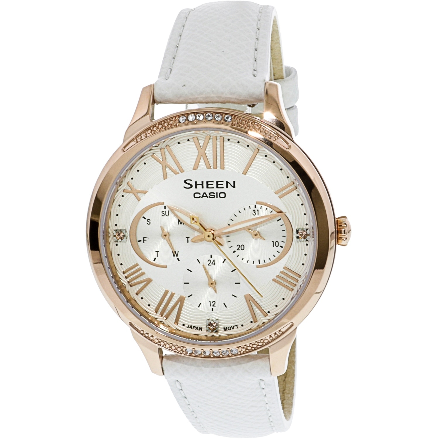 casio women's rose gold watch