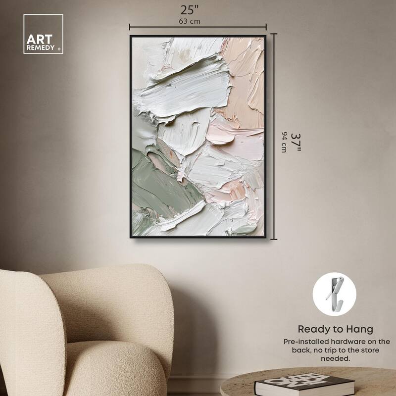 Creamy Contours I Canvas by Art Remedy