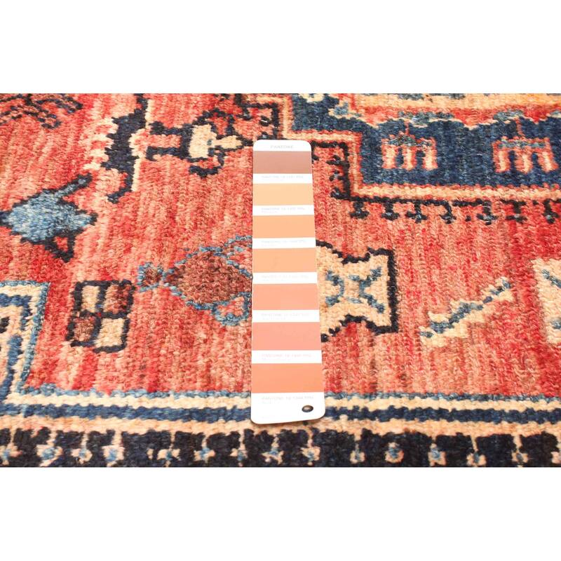 ECARPETGALLERY Hand-knotted Andelz Copper Wool Rug - 4'2 x 4'1