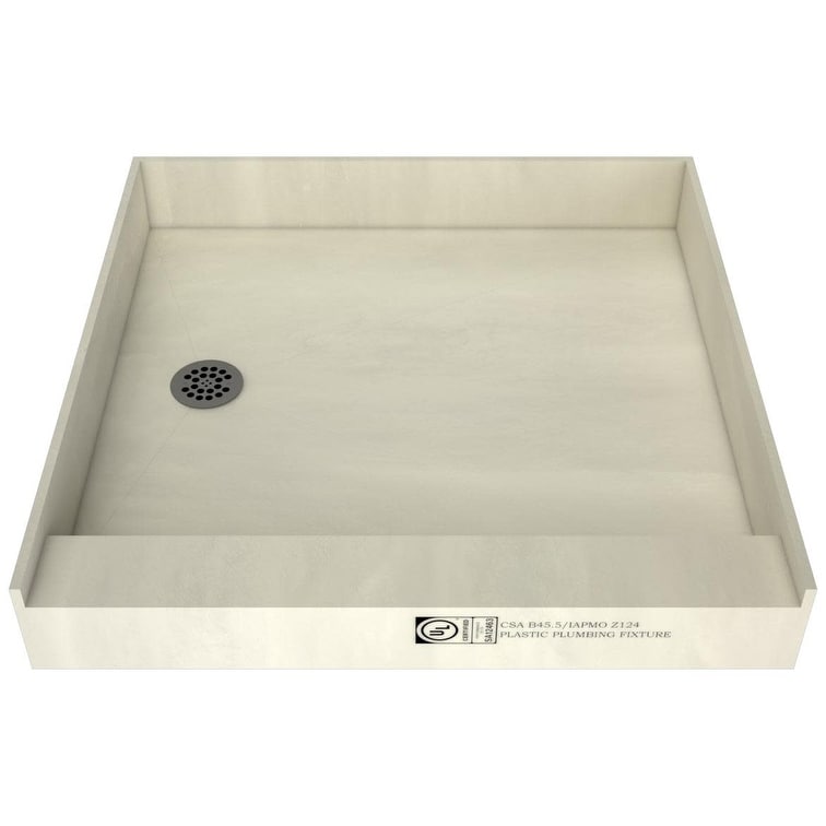 Tile Redi P4848LPVC Redi Base 48" x 48" Square Shower Base with Single