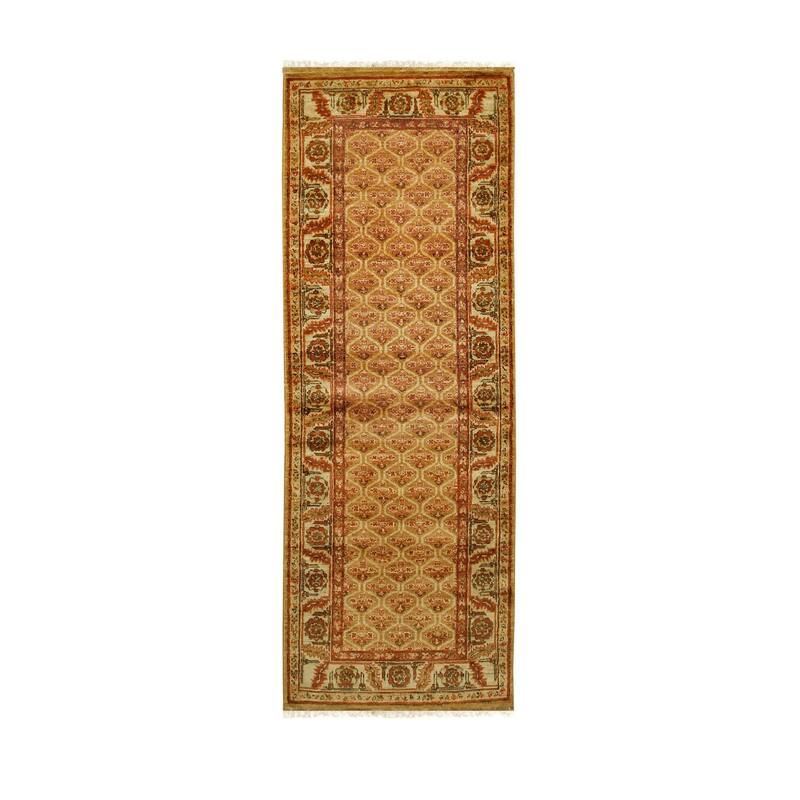 Brown Hand Knotted Wool Traditional Heriz Weave Rug, 13' x 18', luxurious cozy area rug - L
