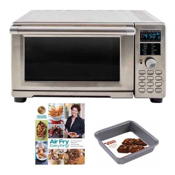 Shop Nuwave Bravo Xl Air Fryer Toaster Oven With Cookbook And Square Pan Overstock 28533144