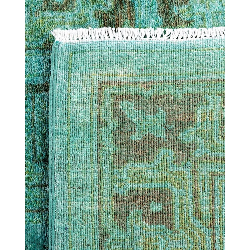 Contemporary Overdyed Wool Hand Knotted Area Rug - 3' 3" x 5' 0"
