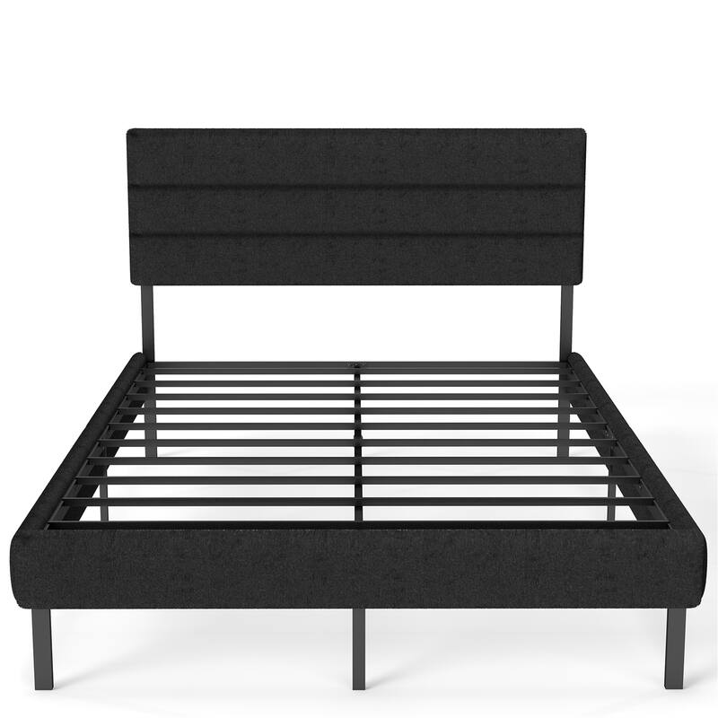 Full Size Upholstered Bed with 14" Underbed Storage
