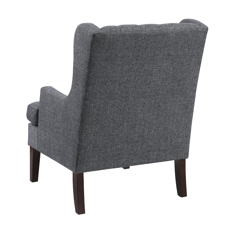 Haven 29" Textured Accent Chair - Button-tufted Chair Back