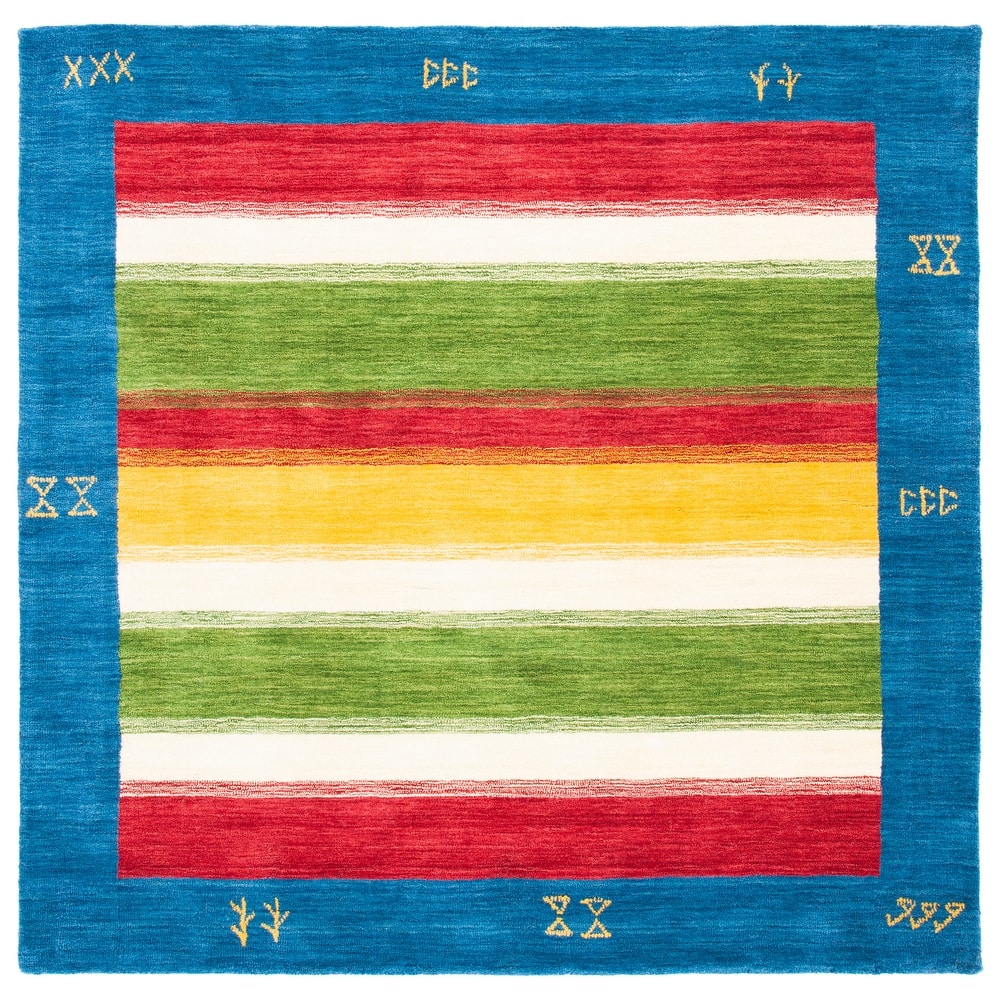 SAFAVIEH Handmade Himalaya Hand Drawn Stripe Stripe Wool Rug