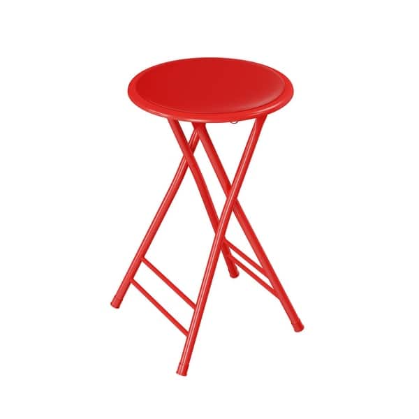 slide 2 of 8, Trademark Home 24-Inch Folding Stool, Red Red