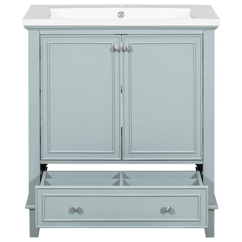 30" Bathroom Vanity with Solid Frame and MDF Board