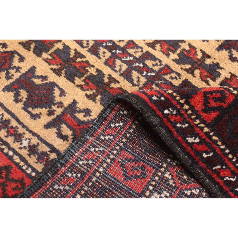 ECARPETGALLERY Hand-knotted Teimani Tan Wool Rug - 2'9 x 4'6