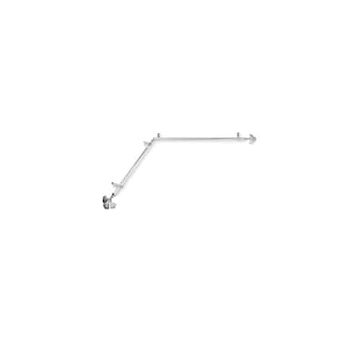 City Chic Curtain Rods Hardware Set - Satin Nickel Steel Rods with Finials - Adjustable Length - M