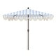 preview thumbnail 93 of 132, 9ft Half Market Umbrella, Scalloped, Crank, Tilt, UV, by JONATHAN Y