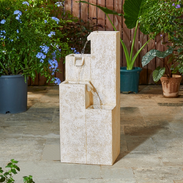 Custom Waterfall Fountain with Ring Shape Sculpture DZM-1441