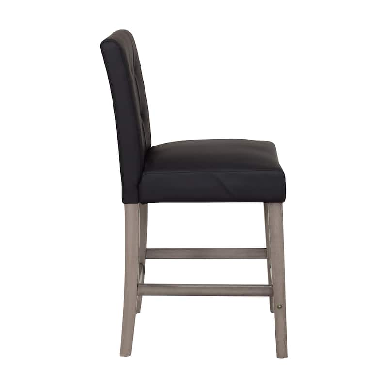 Leila Upholstered 25" Counter Height Bar Stool