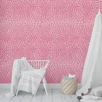 Shop Boho Animal Print Pink Peel And Stick Wallpaper By Kavka