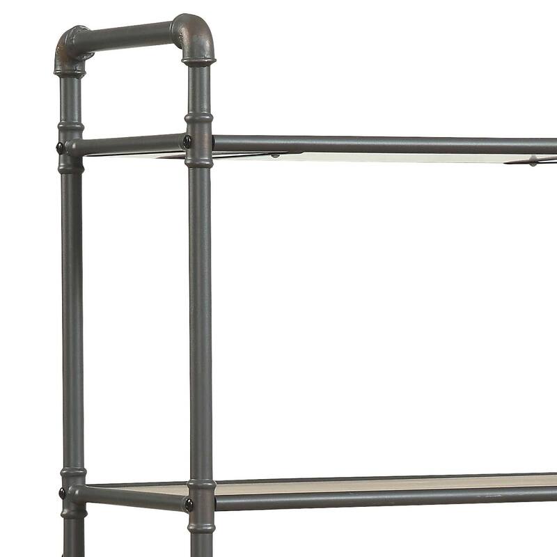 Antique Oak abd Sandy Gray Finish Bookshelf